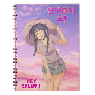 Anime Manga Girl Notizblock