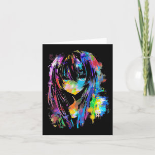 Anime Manga Grafik Bunte Kunst Anime  Karte