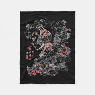 Anime Manga Graphic Headphone Art Anime Fleecedecke