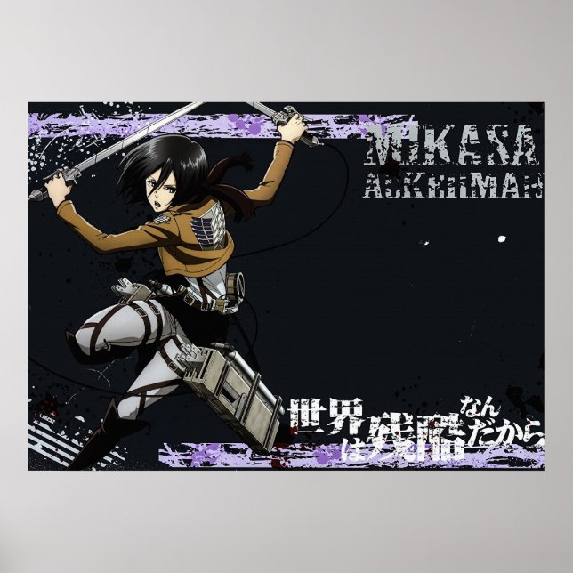 anime,manga,japanese,japan,attackontitan,attack,on poster (Vorne)