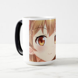 Anime Manga lächelnd Mädchen goldbraune Haare Bern Verwandlungstasse