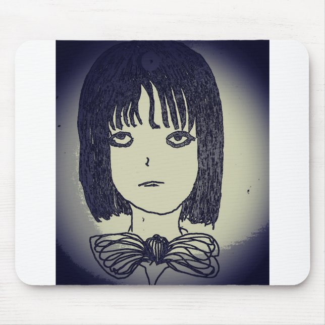 Anime Manga Mädchen in düster Mousepad (Vorne)