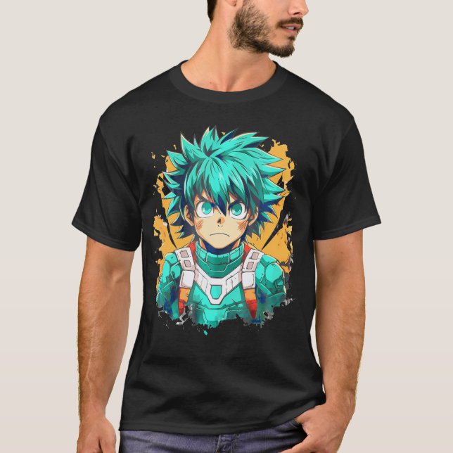 Anime Manga Männchen T-Shirt (Vorderseite)