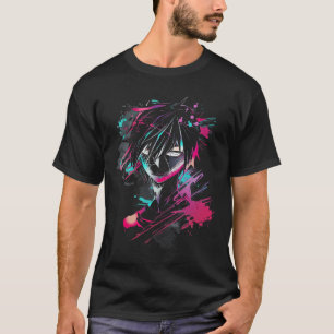 Anime Manga Motif Abstrakt Illustration Anime T-Shirt