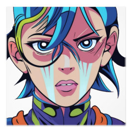 Anime Manga Pop Kunstliebhaber Pop Liebhaber Carto Fotodruck