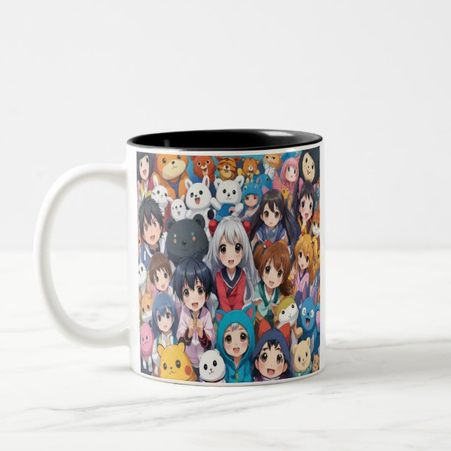 Anime Manga Pop Kunstliebhaber Pop Liebhaber Carto Zweifarbige Tasse (Links)