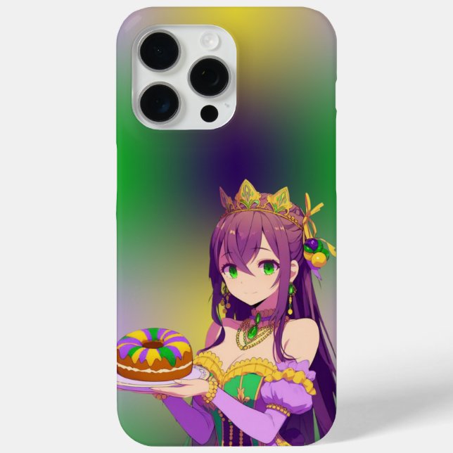 Anime Mardi Gras King cake Case-Mate iPhone Hülle (Rückseite)