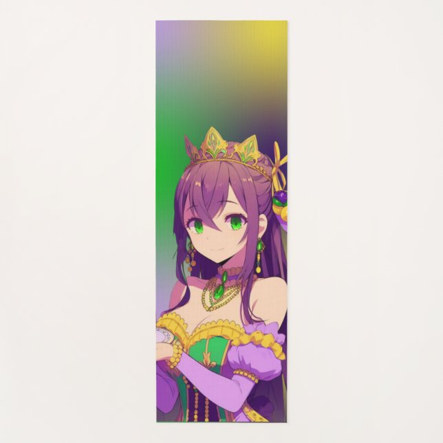 Anime Mardi Gras King cake Yogamatte (Vorderseite)