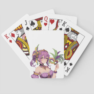 Anime Mardi Gras Maske Spielkarten