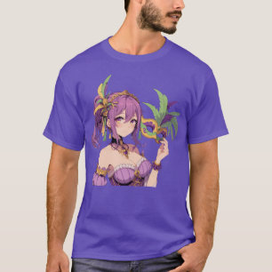 Anime Mardi Gras Maske T-Shirt