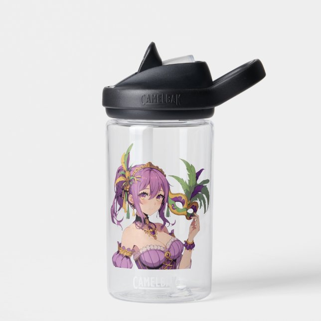 Anime Mardi Gras Maske Trinkflasche (Links)