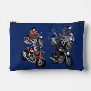 Anime-Motorrad- und Rennwagen Blaues Zubehörtäschc Zubehörtasche