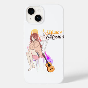 Anime Music Lover Case - Mädchen spielt Gitarre mi