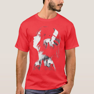 Anime-Musik-Kopfhörer Frauen Junge T-Shirt