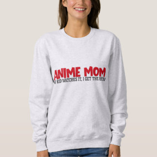 Anime-Mutter-Sweatshirt, lustiger Mutter-Spruch, l Sweatshirt