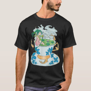Anime Nature Fairy TeaLover Niedlich Kawaii Fish F T-Shirt