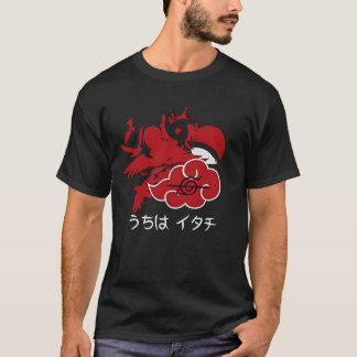 Anime-Ninja-Krähe-Silhouette-Grafik-T-Shirt T-Shirt