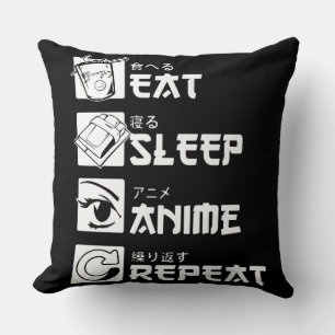 Anime Obsession: Essen, schlafen, Anime, wiederhol Kissen