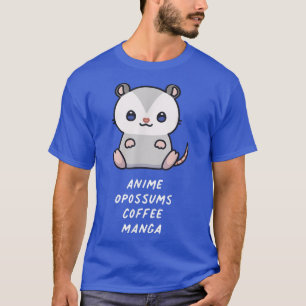 Anime Opossum Kaffee Manga Kawaii Lover Ästhetik T-Shirt
