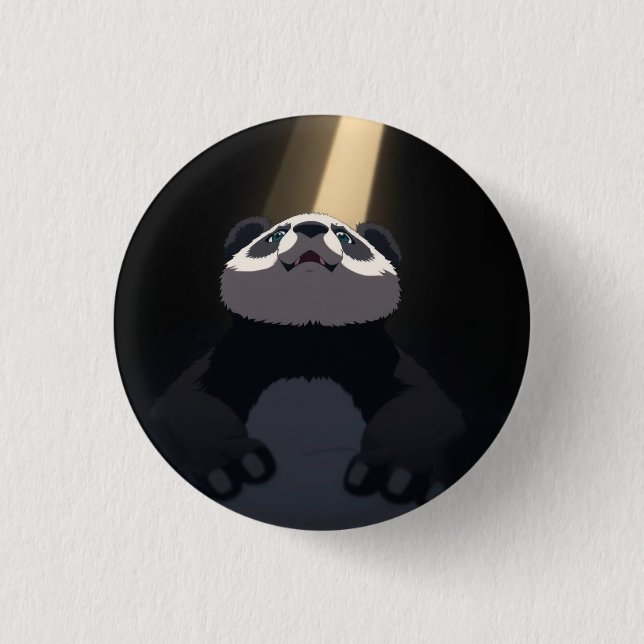 Anime-Panda Button (Vorderseite)