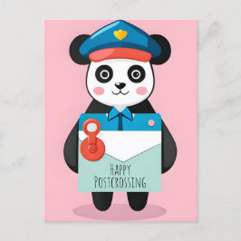 Anime Panda, Happy Postcross, Postkarte