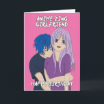 Anime Phantastisch Girlfriend Geburtstagskarte Karte<br><div class="desc">Lebt deine Freundin-Liebe? Warum nicht schicken Sie ihnen diese ausgeschnittene, liebevolle animierende Geburtstagskarte, um ihr lassen, dass sie wirklich eine phantastische Freundin ist und sie ist alles Ihre! Dieses niedliche rosa Design mit Anime Pärchen wird von mir digital handgezeichnet! Sie werden es also nirgendwo anders finden als in Cupsie's Kreationen....</div>