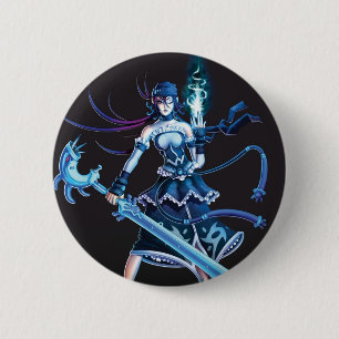Anime-Piraten-Mädchen Button