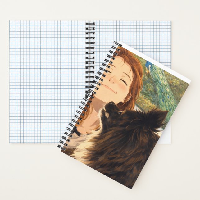 Anime Playful Puppy  Small Notebook Notizbuch (Innen)