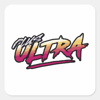 Anime Plus Ultra Quadratischer Aufkleber
