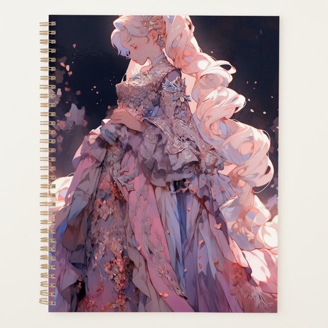 Anime Princess Fantasy Art Planer (Vorderseite)