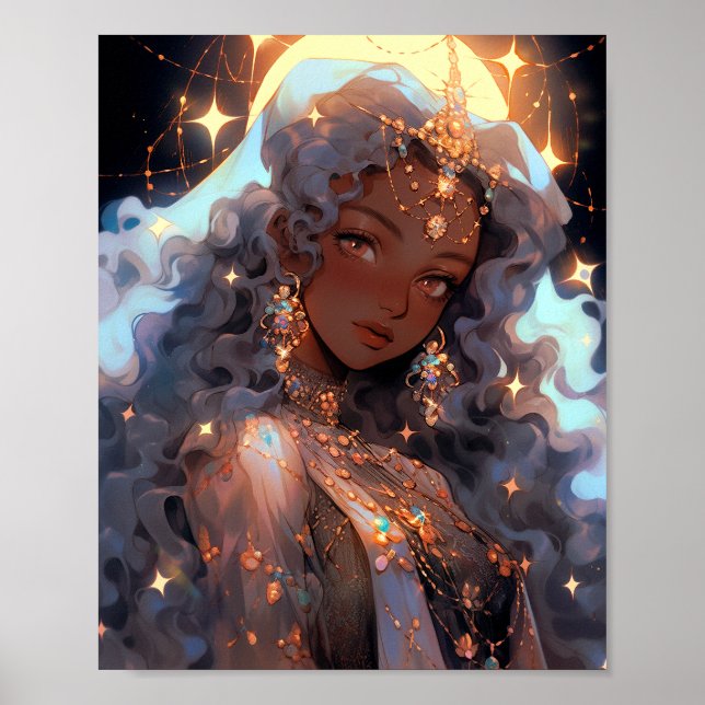 Anime Princess Fantasy Art Poster (Vorne)