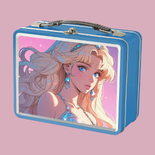 Anime Prinzessin Metall Brotdose