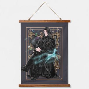 Anime Professor Severus Snape sitzend Wandteppich Mit Holzrahmen
