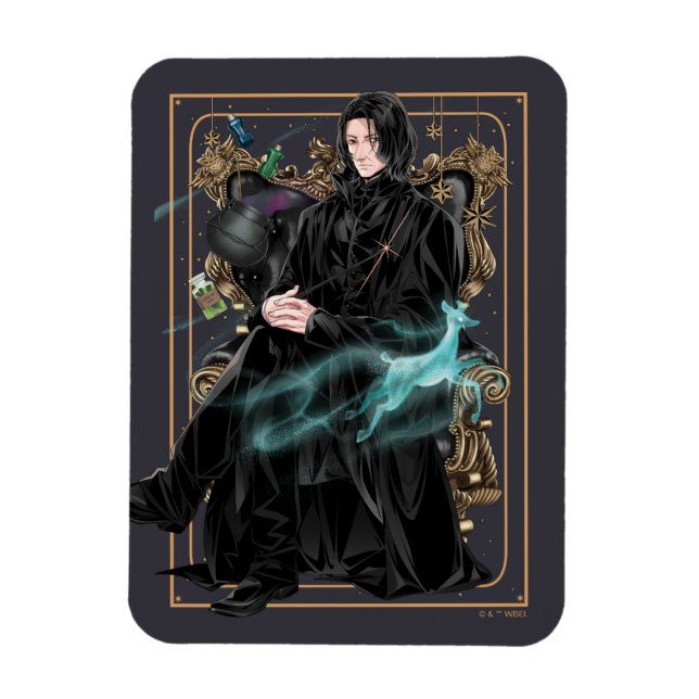 Anime Professor Severus Snape sitzt Magnet (Vertikal)