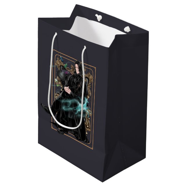 Anime Professor Severus Snape sitzt Mittlere Geschenktüte (Vorderseite Schrägansicht)