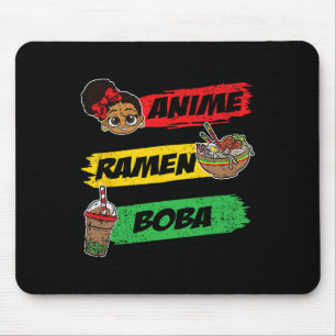 Anime Ramen Boby Black History Mont Men Girl Wome Mousepad