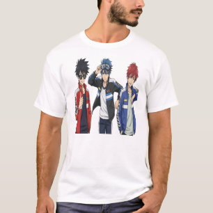 Anime-Rennteam-Trio-T-Shirt - Coole Sport-Anime T-Shirt