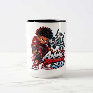 Anime Rezensent 2.0 Anime Boss King  Zweifarbige Tasse