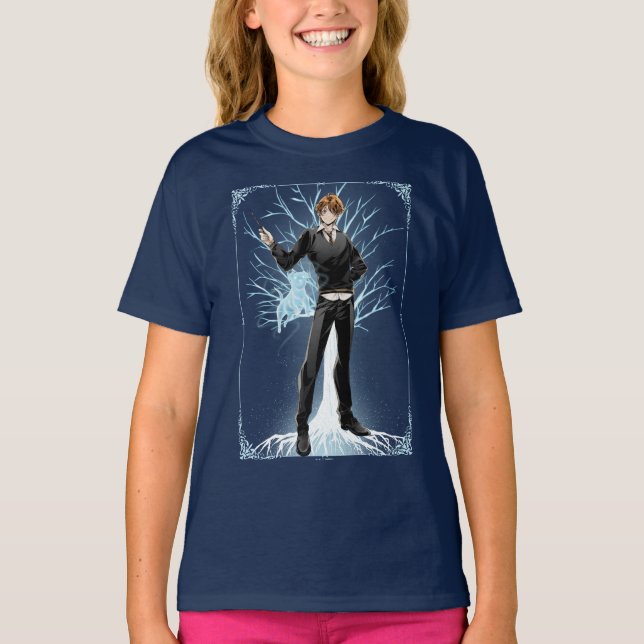 Anime Ron Weasleys Jack Russell Terrier Patronus T-Shirt (Vorderseite)