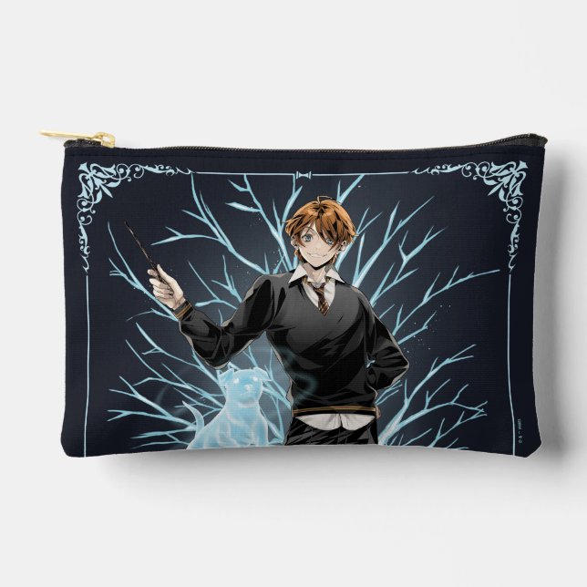 Anime Ron Weasleys Jack Russell Terrier Patronus Zubehörtasche (Vorderseite)