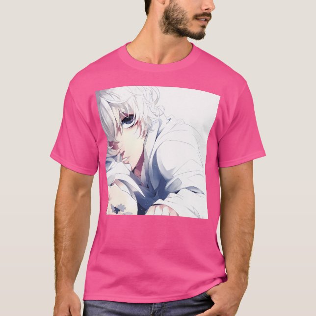 Anime Sad Boy T-Shirt (Vorderseite)