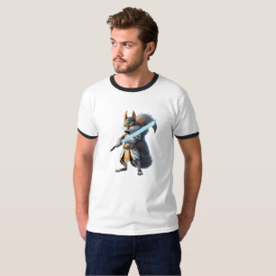 Anime-Samurai-Eichhörnchen-Krieger T-Shirt