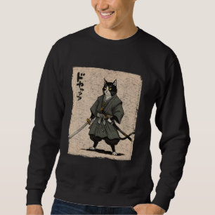Anime-Samurai-Katzenkrieger Ukiyo-e Krieger Japani Sweatshirt
