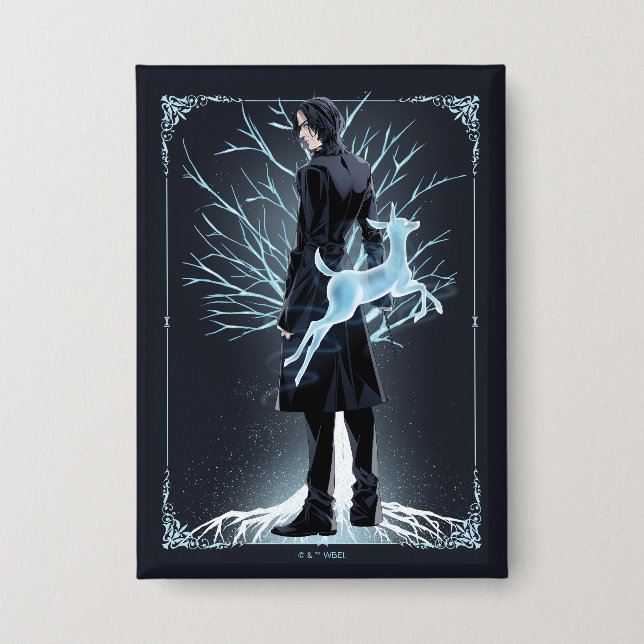 Anime Severus Snapes Doe Patronus Button (Vorderseite)