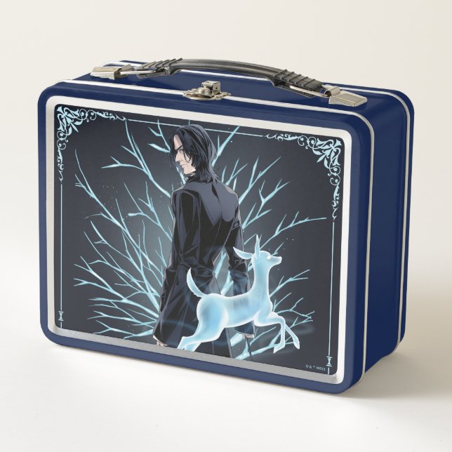 Anime Severus Snapes Doe Patronus Metall Brotdose (Vorderseite)
