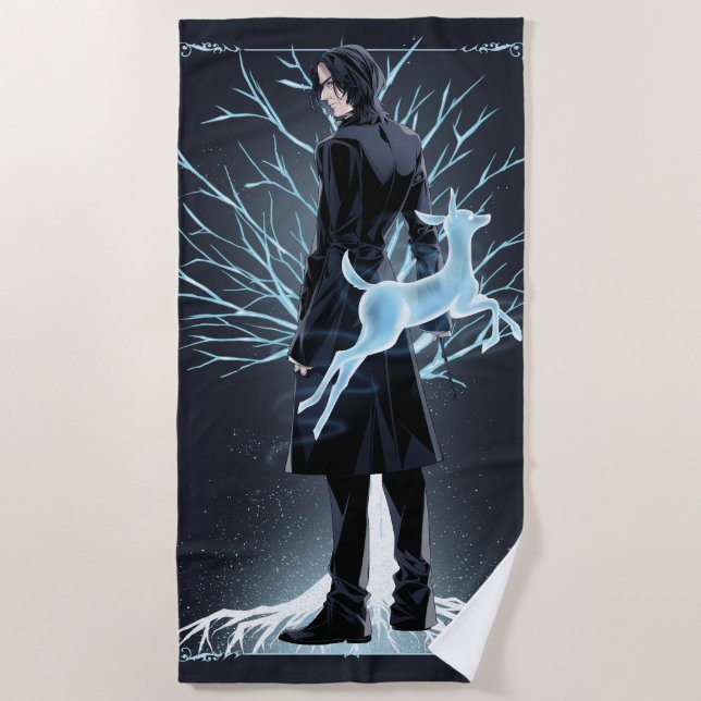 Anime Severus Snapes Doe Patronus Strandtuch (Vorderseite)