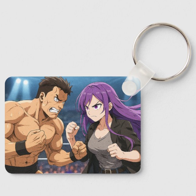 Anime Showdown: Fighter vs Heroine Schlüsselanhänger (Vorderseite)