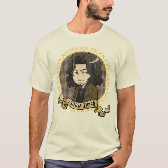 Anime Sirius Black Portrait T-Shirt (Vorderseite)