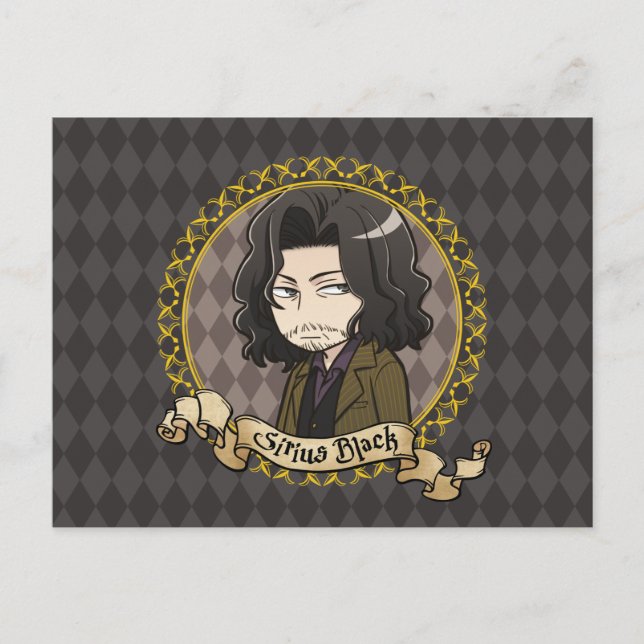 Anime Sirius Black Postkarte (Vorderseite)