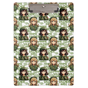 Anime Soldier Girls Design Klemmbrett
